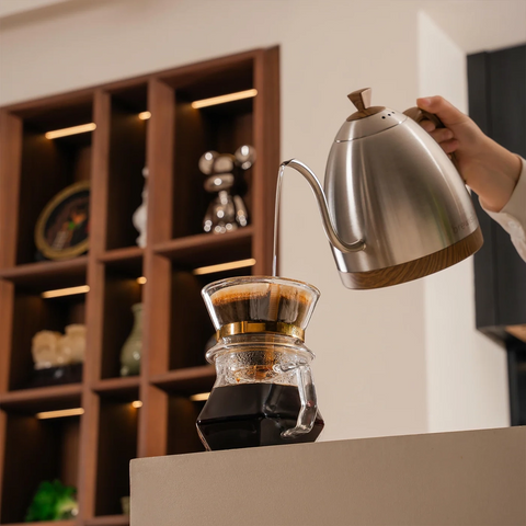 Brewista Artisan Gooseneck Stříbrná konvice 1 l